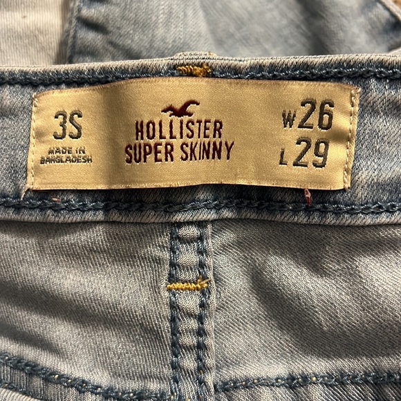 Hollister super skinny light blue jeans - Picture 3 of 7